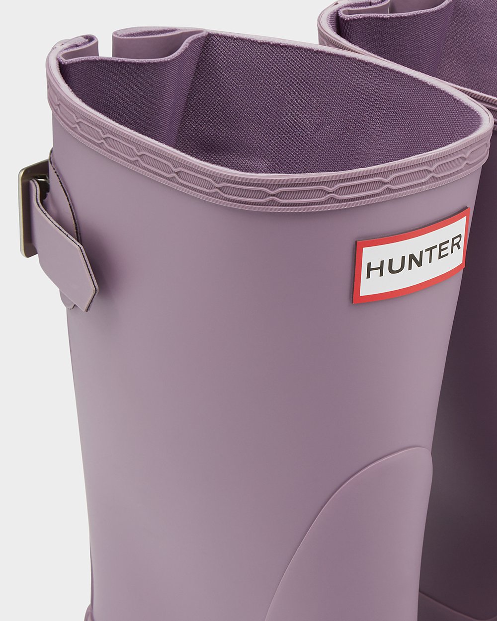 Hunter Mujer Original Back Adjustable - Botas de Lluvia Moradas - 387-CDNWZM